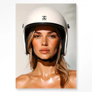 Tableau 80X120 CHANEL HELMET  - URBAN COTON
