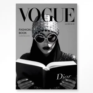 Tableau 60X90 FASHION BOOK WHITE  - URBAN COTON