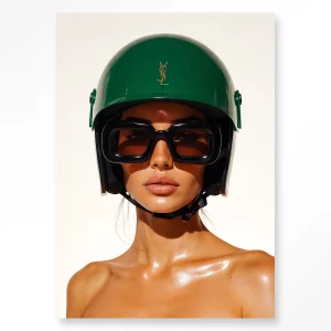 Tableau 60X90 SAINT LAURENT HELMET  - URBAN COTON