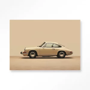 Tableau 40X60 VINTAGE PORSCHE BEIGE - URBAN COTON